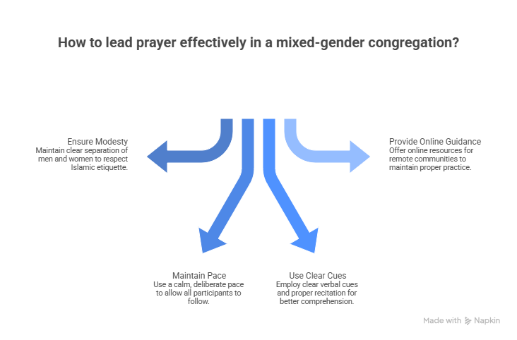 mixed gender prayer in Islam